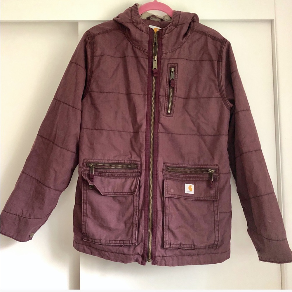 Never worn purple Carhartt jacket